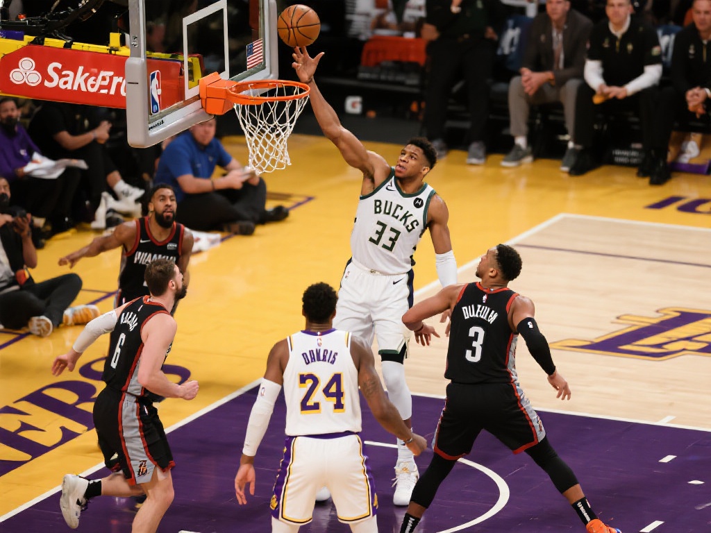 湖人雄鹿巅峰对决，NBA季后赛掀起热潮